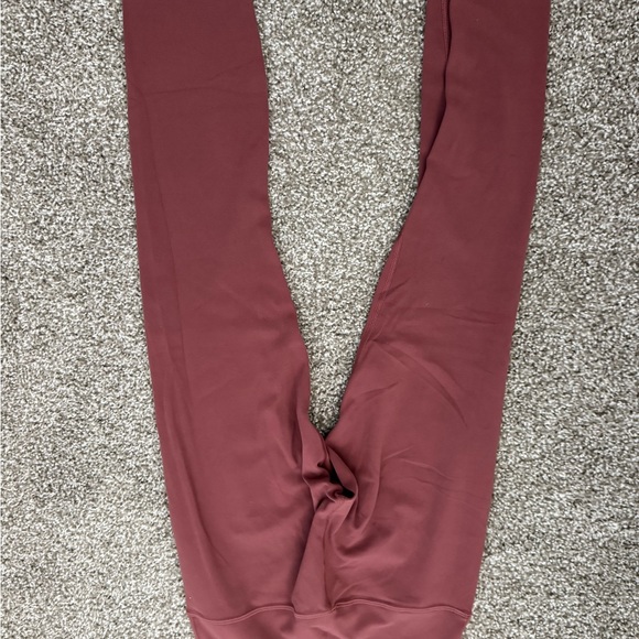 Lululemon Burgundy High-Waisted Leggings - Picture 2 of 3